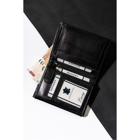 Portfel męski skórzany na blistrze 324-GA-BL Black