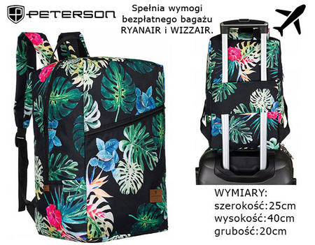 PETERSON PTN PLEC water repellent fabric backpack