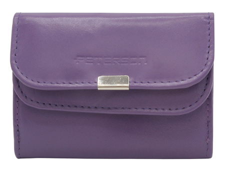 Portfel skórzany RFID PETERSON PTN RD-GC02-MCL Lila