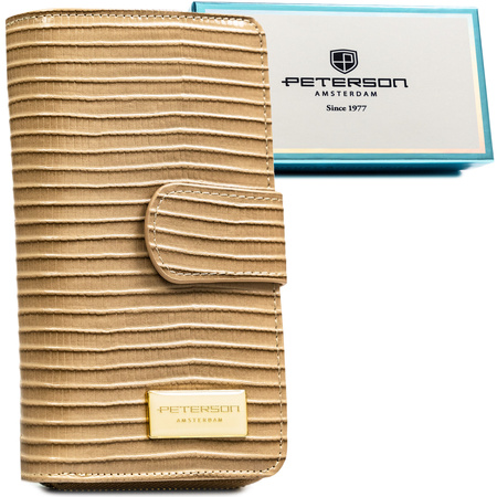 Portfel damski skóra+PU PTN PS116-CRV Khaki