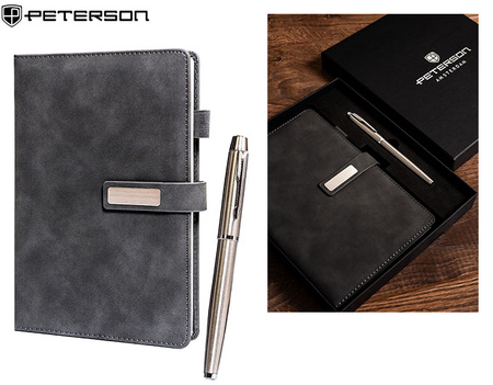 Zestaw notes + długopis PTN 123-NOT-4 Black