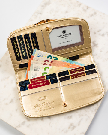 Portfel damski PU PTN 1841-F8 Gold