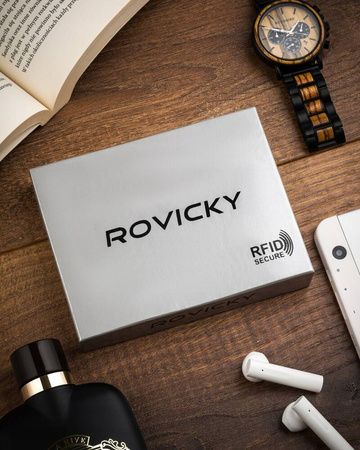 Leather wallet RFID ROVICKY CPR-125-BAR