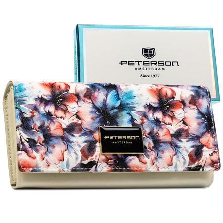 Portfel skóra + PU PTN PX22-PF2 Blue