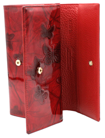 Portfel skórzany PTN 421028-BF Red