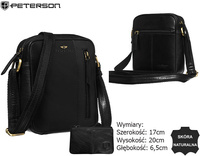 Torba skórzana + Etui PTN 705-TUM Black