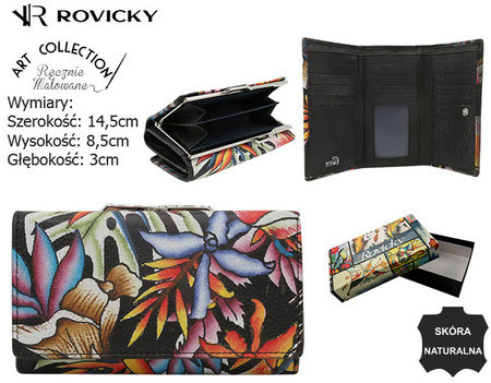 Women's leather wallet R-N55020-ART