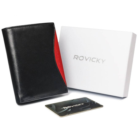 ROVICKY 1541-03-BOR RFID leather wallet