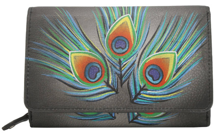 Women's leather wallet R-N0493-ART
