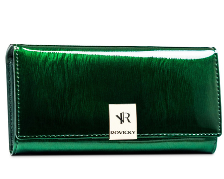 Portfel damski skórzany RH-24A-1-SH Green