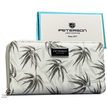 Portfel skóra + PU PTN PX25-1-NPK White