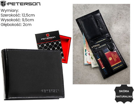 Portfel męski skórzany PTN N992-SPDM Black