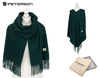 Large Women's Scarf with Fringes Peterson PTN SPV73 Green