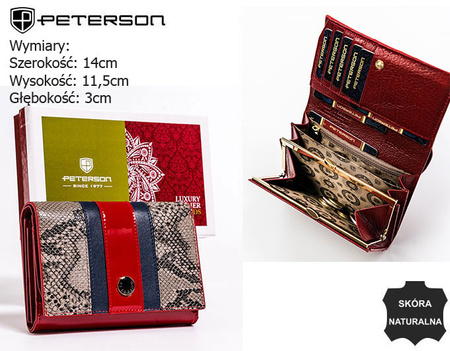 PETERSON PTN ST-445 RFID leather wallet