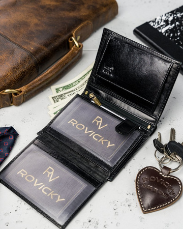 ROVICKY N62-RVT RFID leather wallet