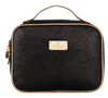 A glitter cosmetic bag with a handle PTN KOS-L03-B Black Peterson