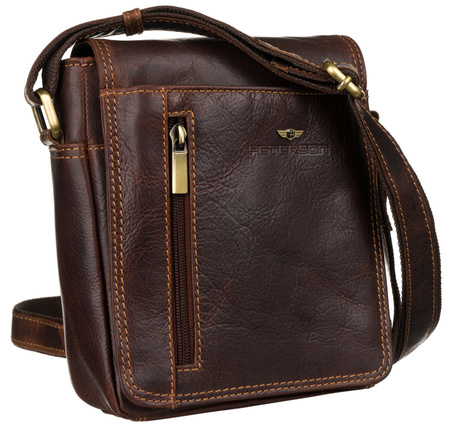 PTN leather bag TB-7032-COM COGNAC