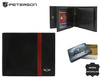 Men's leather wallet PTN N01-VTP BL-RED