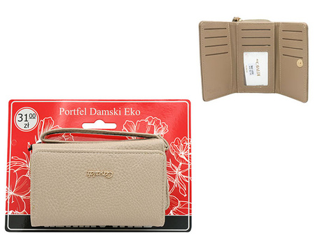 Portfel damski na blistrze 2302-D8 L.KHAKI