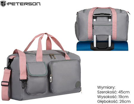 Torba podróżna PTN 23032 PTN 23032 Gray-Pink
