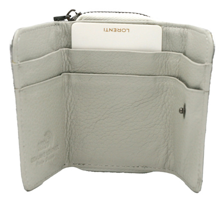 Portfel damski skórzany 423229-STB Silver