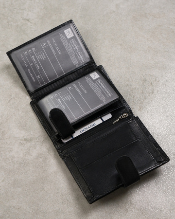 Men's leather wallet 0001L-P-BS