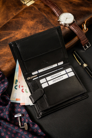 Leather Wallet RV-75699-9B-BCA Black