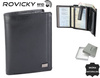 Portfel skórzany RFID PC-104-BAR Black