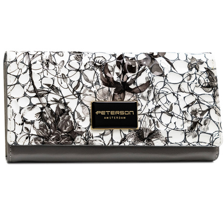 Portfel damski skóra+PU PH22-LFL Black