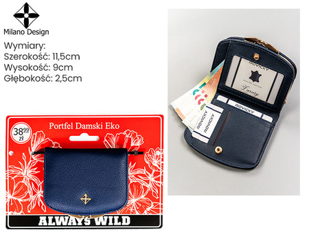 Portfel damski na blistrze PP-SF-1830-A-BL Navy
