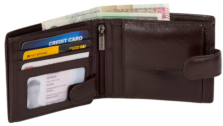 Portfel skórzany RFID ROVICKY PC-103L-BAR