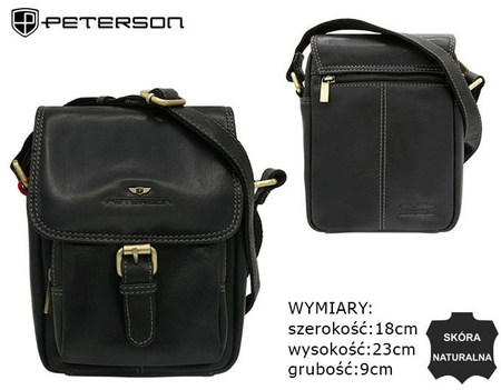 PTN TB-012-COM BLACK leather bag