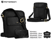 Torba skórzana + Etui PTN 719E OPU Black