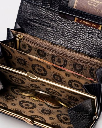 Leather wallet RFID PETERSON PTN BC-466