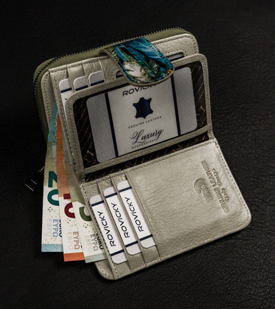 Women's Leather Wallet 76115-HYM Green