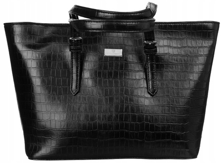 PETERSON PTN IB-01-CRO-9427 Black eco leather bag