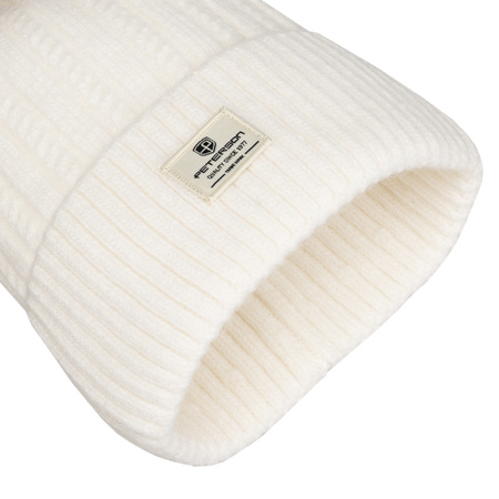 Ciepła czapka damska z domieszką angory PETERSON PTN HAT-07 White