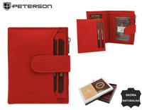 Peterson leather wallet PTN LFM-01-GCL Red