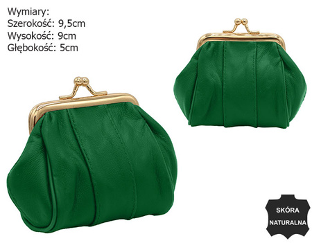 Leather coin purse 662 Turquise No Logo