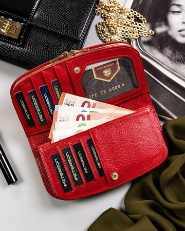 PETERSON PTN 42123-SG RFID leather wallet