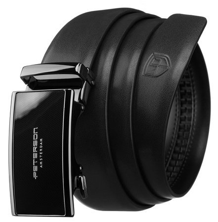 Pasek automat skórzany PTN A008 Black