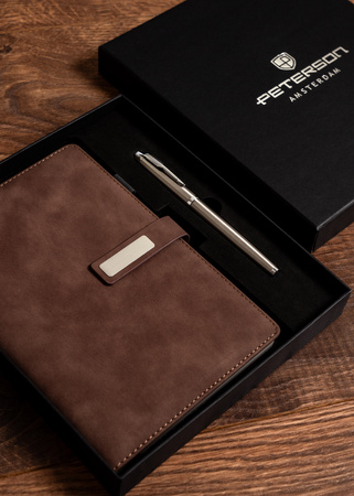 Zestaw notes + długopis PTN 123-NOT-4 Khaki