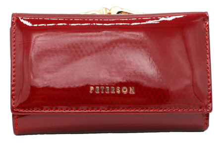 Leather wallet RFID PETERSON PTN 42108-SBR