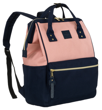 Plecak PTN ALFA Navy+Pink