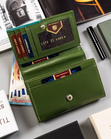 PETERSON PTN RD-22-GCL-Y RFID leather wallet