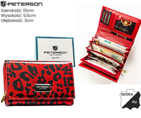 Portfel damski skóra+PU PTN PS112-PDS Red