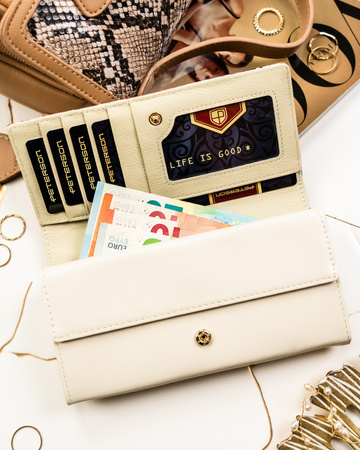 Portfel skóra + PU PTN PX22-PF2 Blue