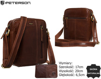 Torba skórzana + Etui PTN 705-TUM Brown