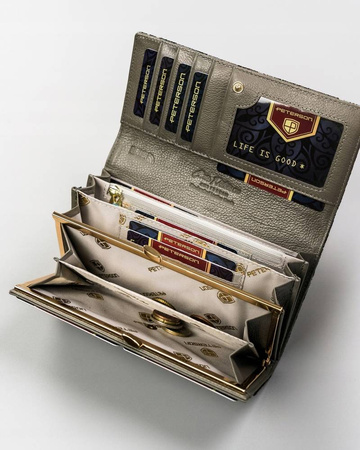 Portfel damski skórzany PTN 42122-ONBF Gray