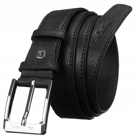 Gift Set of Genuine Leather: Wallet and Belt with Traditional Buckle - Pierre Cardin ZM-PC28